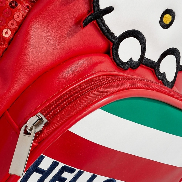New Hello Kitty X HBC Mini Backpack Red Sequins Exclusive Collaboration - Picture 4 of 6